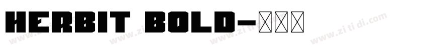 Herbit Bold字体转换